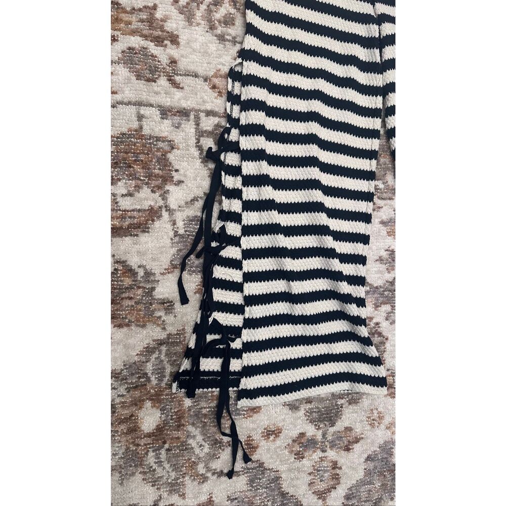 Maeve Anthropologie Black and White Crochet Seaside Set Size Medium New - Picture 8 of 9